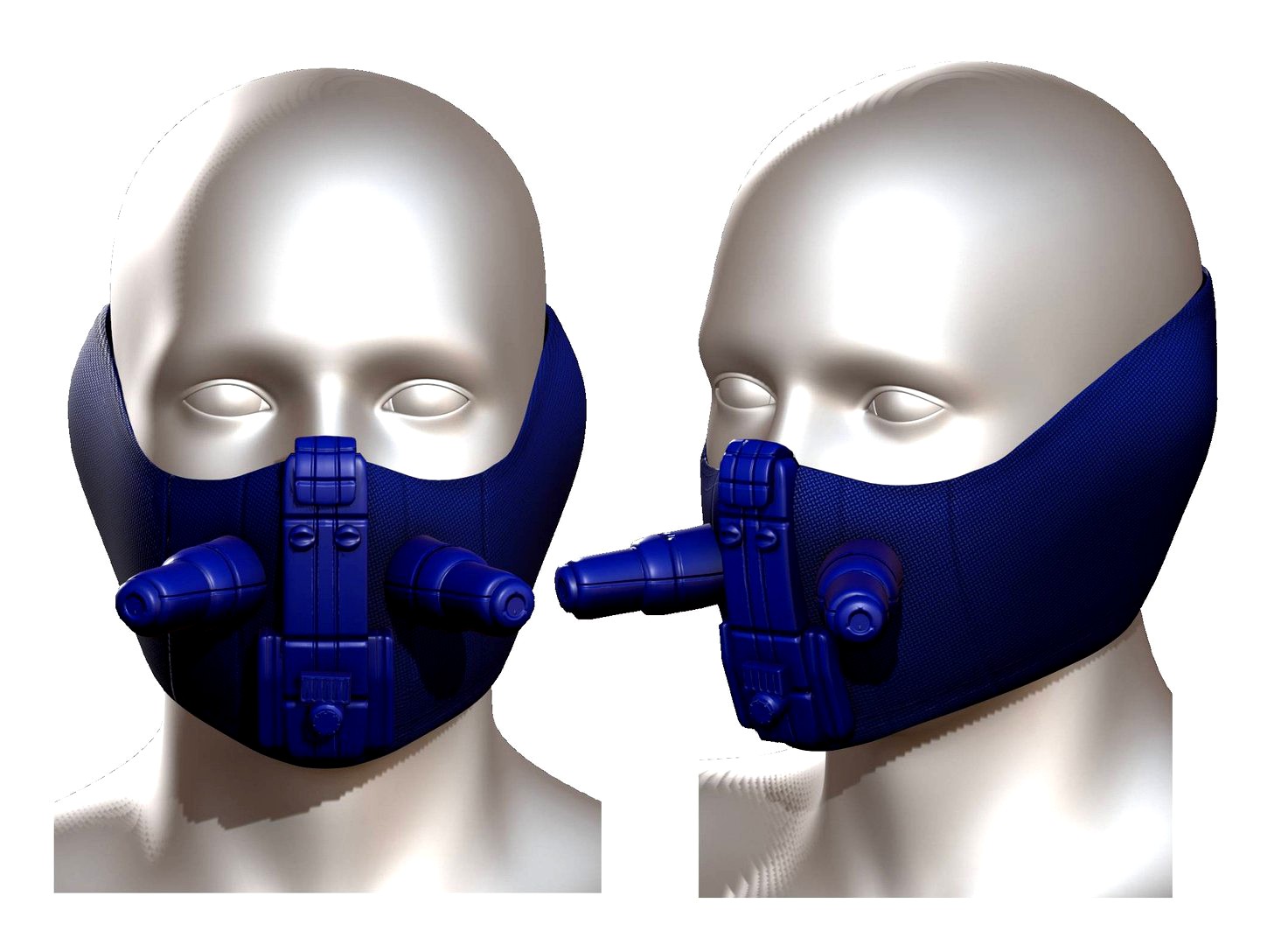 Gas mask respirator scifi