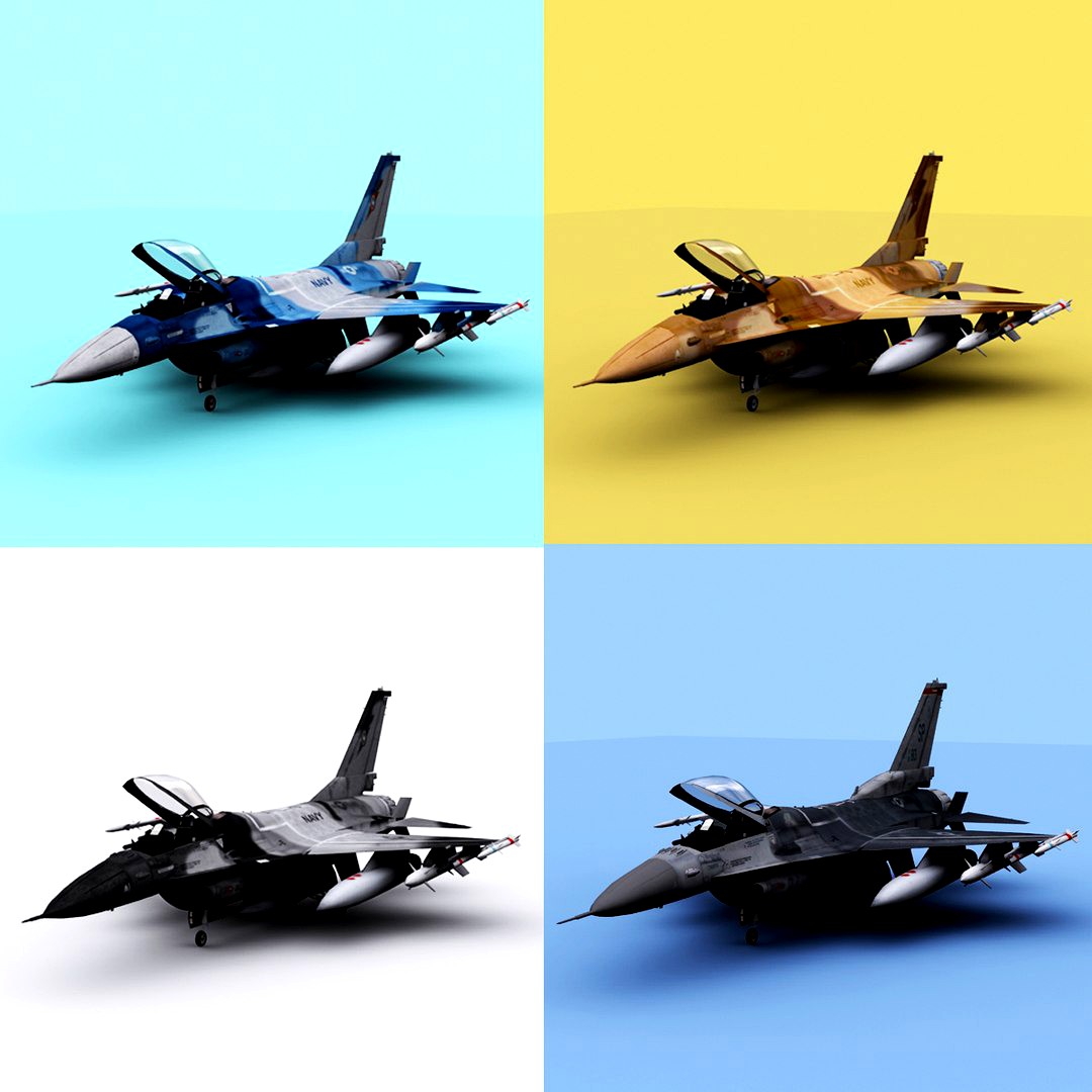 Multiple F-16s