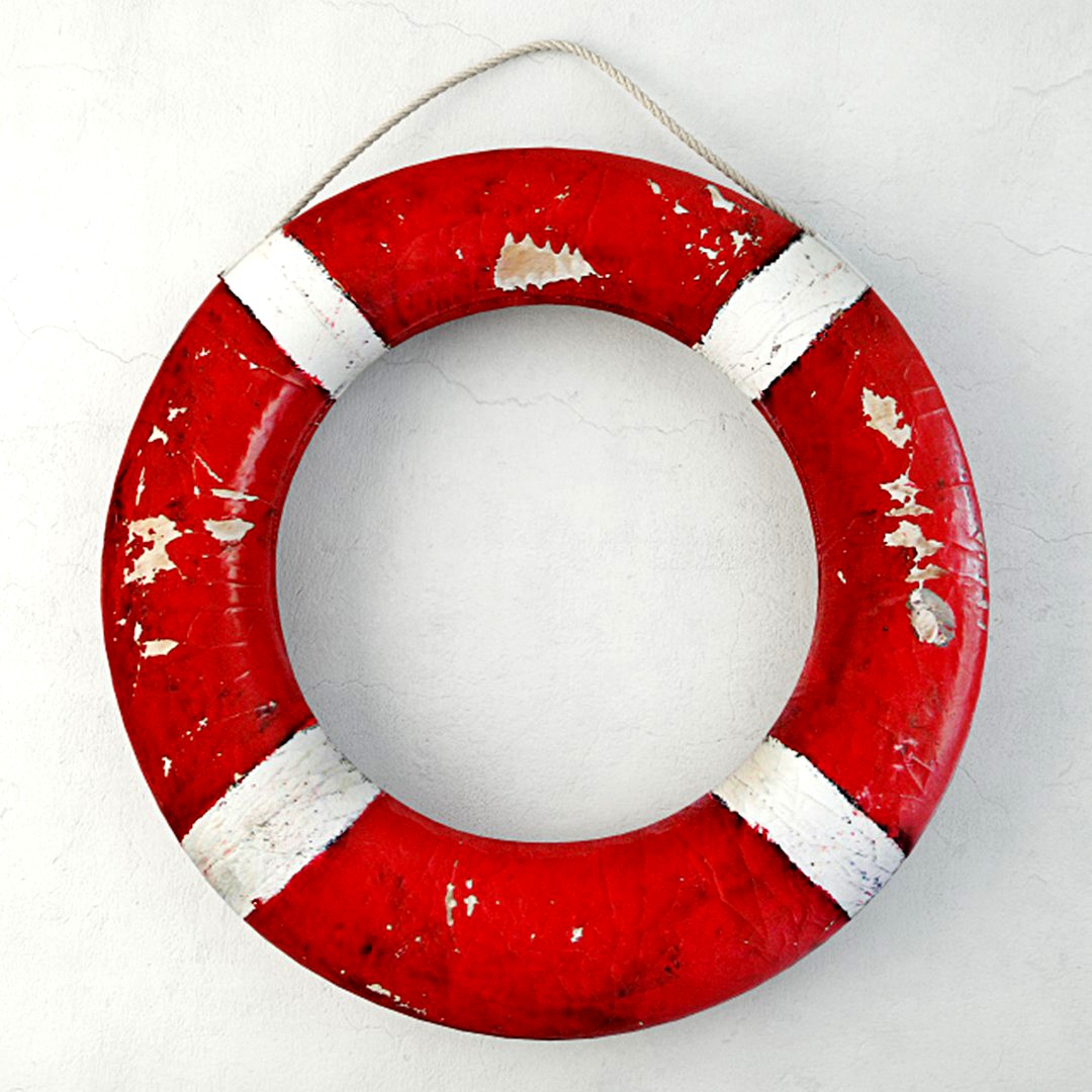Red and White Life Preserver