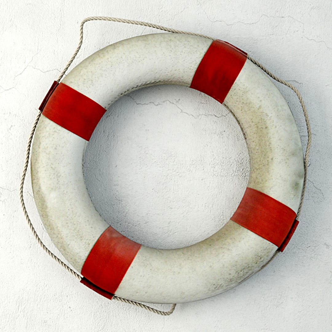 Red and White Life Preserver