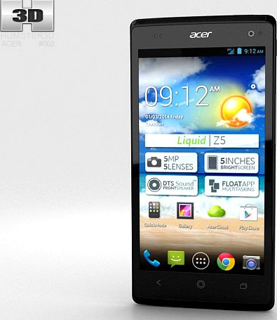 Acer Liquid Z5 3D Model