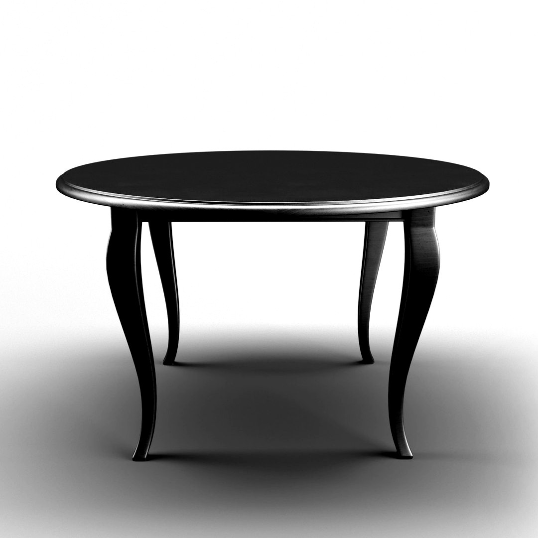 Classic Cuisine Round Table Black