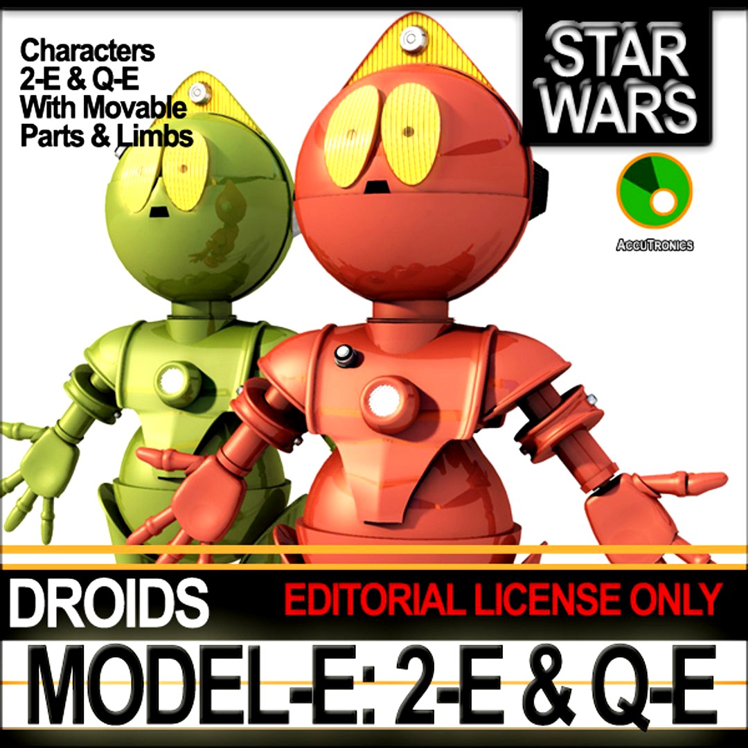 Model-E Droids 2-E Q-E Star Wars
