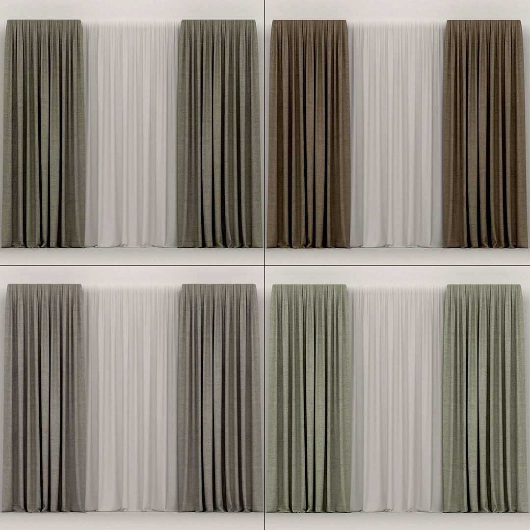 A series of curtains