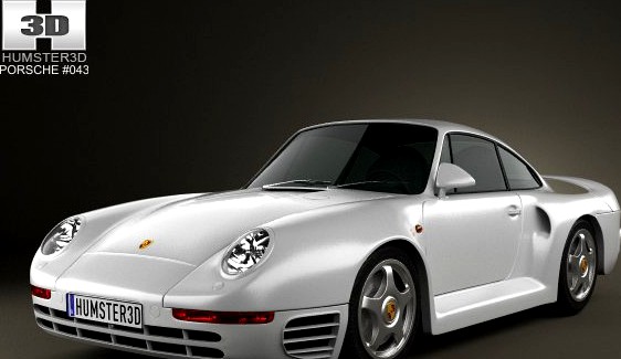 Porsche 959 1986 3D Model