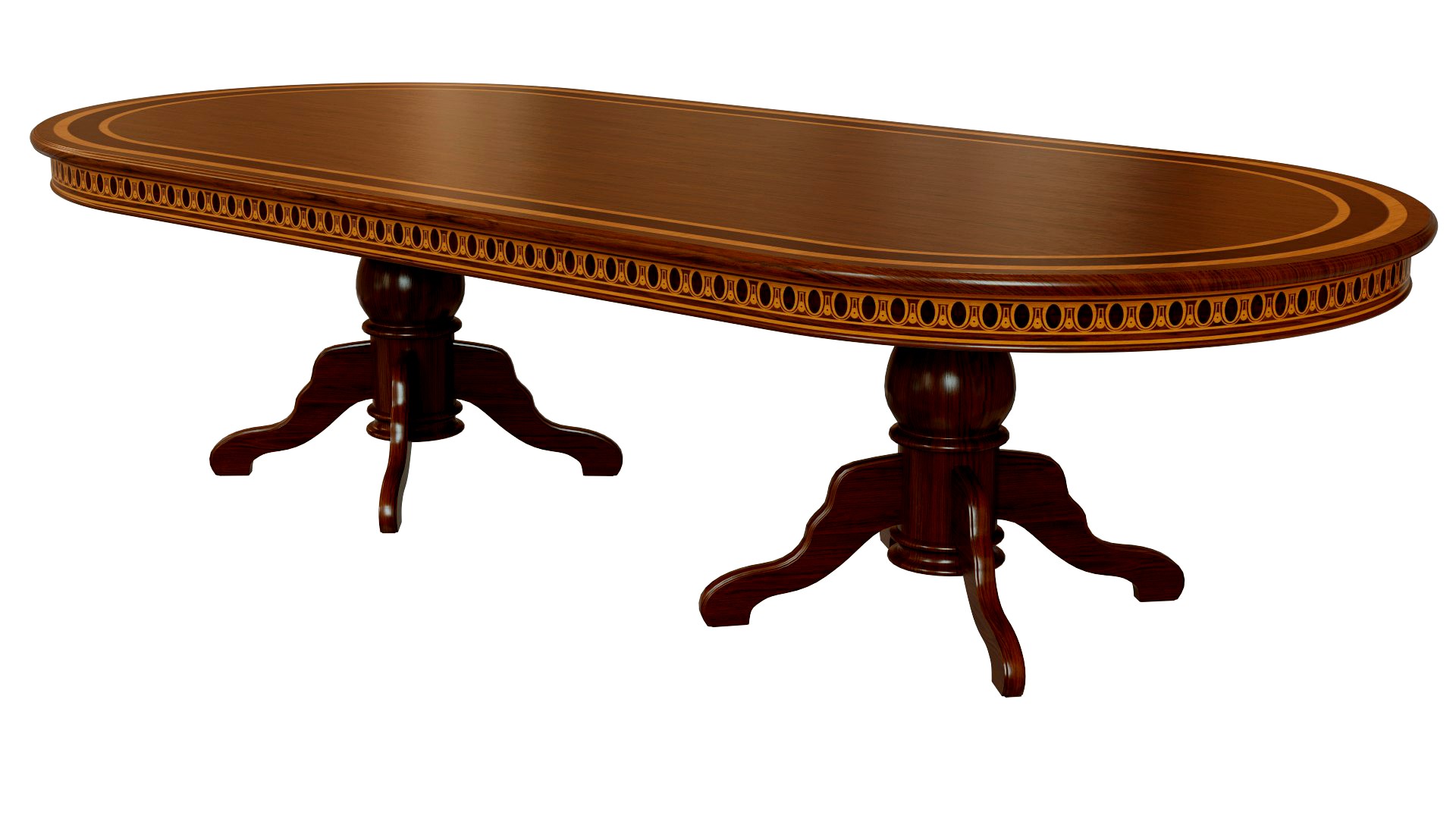 Wooden table with veneers 3000