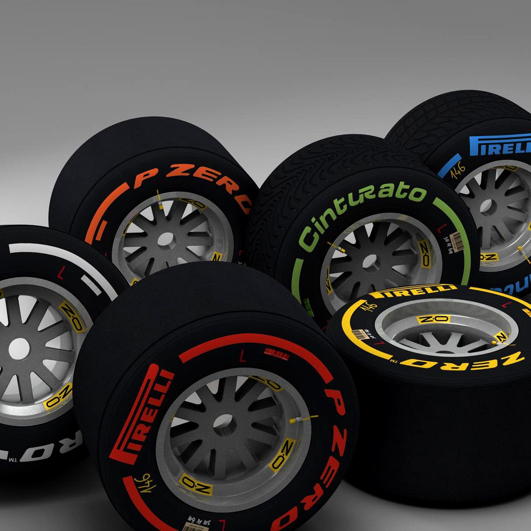 Rear tyre set