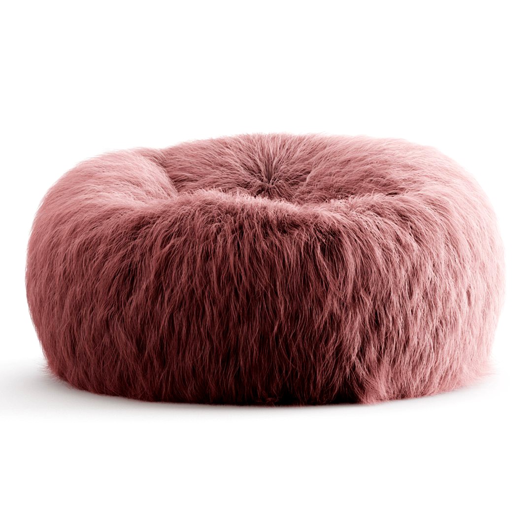 Himalayan Faux-Fur Beanbag