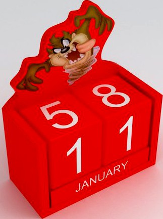 Taz Toy Calendar 3D Model