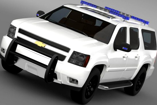 Chevrolet Suburban Z71 Police 3D Model