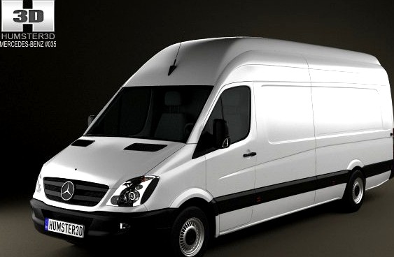 MercedesBenz Sprinter PanelVan ExtralongWheelbase 3D Model