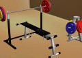 Olympic barbell GYM 3D Model