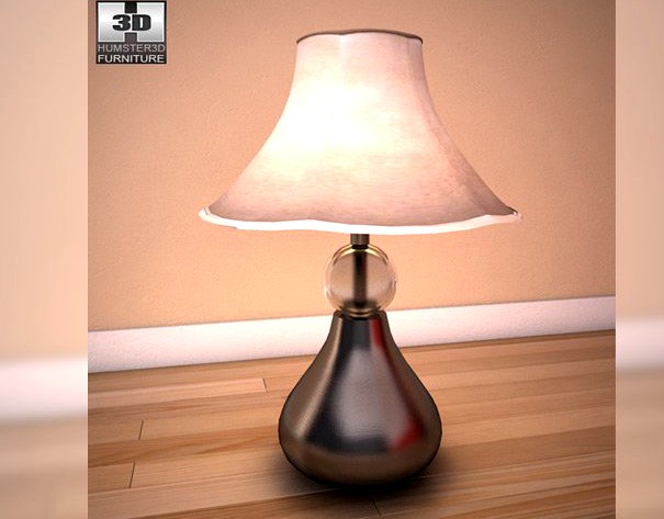 Ashley IZone Bookcase Table Lamp 3D Model