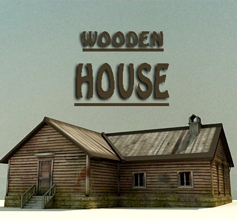 Wooden house 2 3D Model