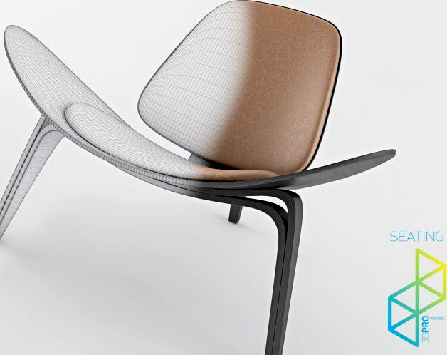 Carl HansenSon CH07 Shell chair 3D Model