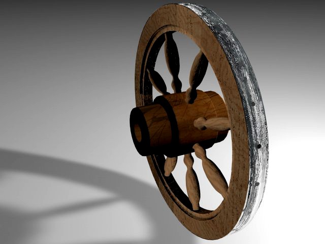 The wheel of the carriage 3D Model