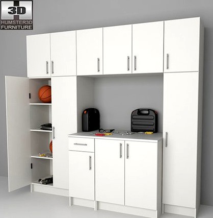 Garage furniture 02 Set 3D Model