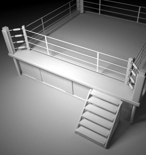 BoxingWrestling Ring 3D Model