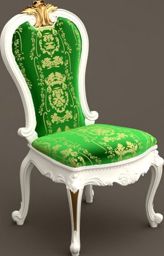 Baroque ChairB2 3D Model