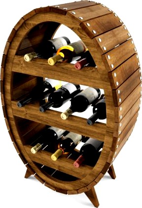 Wine shelf 3D Model