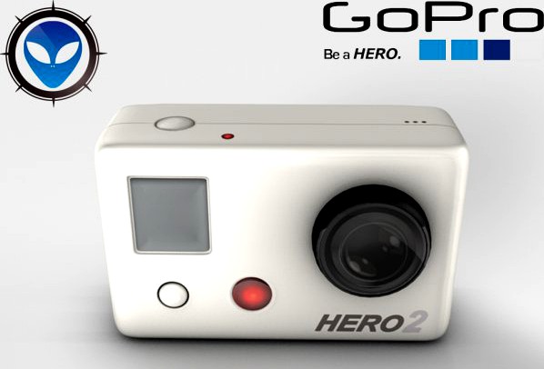 GoPro Hero2 Camera  GoPro 3D Model