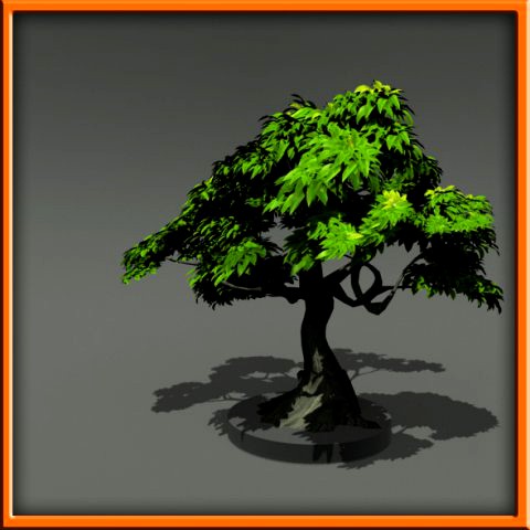 Tree  set 01 3D Model