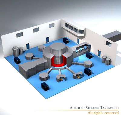 Isis neutron accelerator 3D Model