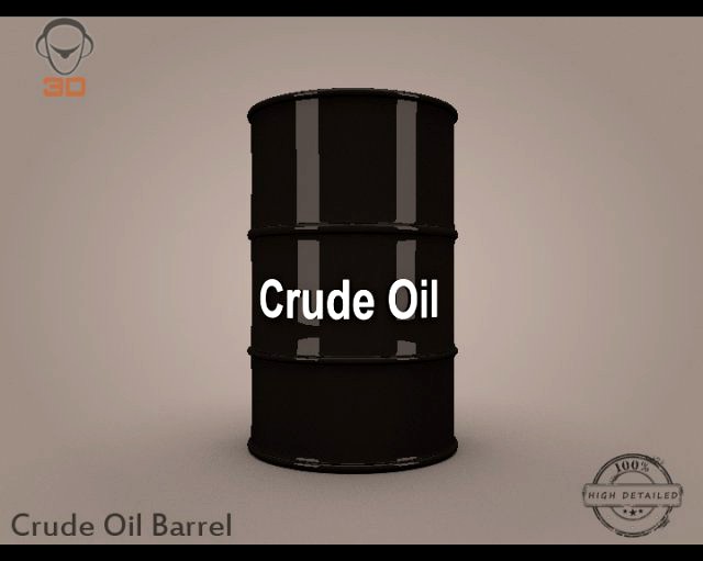 Crude Oil Barrel 3D Model