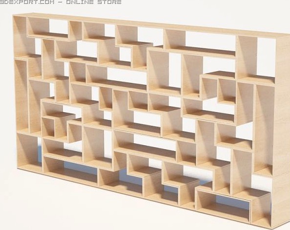 Shelf Tetris 3D Model