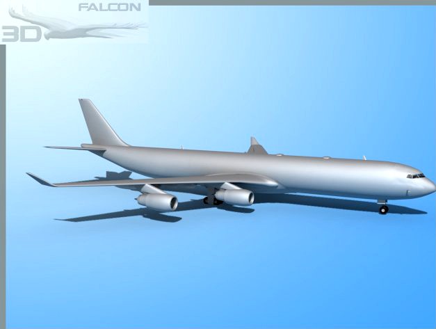 Falcon3D A340 600 FBM 3D Model