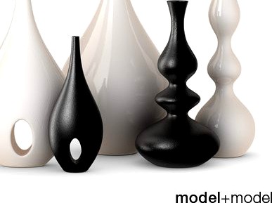 Rochebobois Minsk  Bulb vases 3D Model