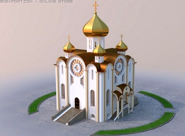 Orthodox temple 3D Model
