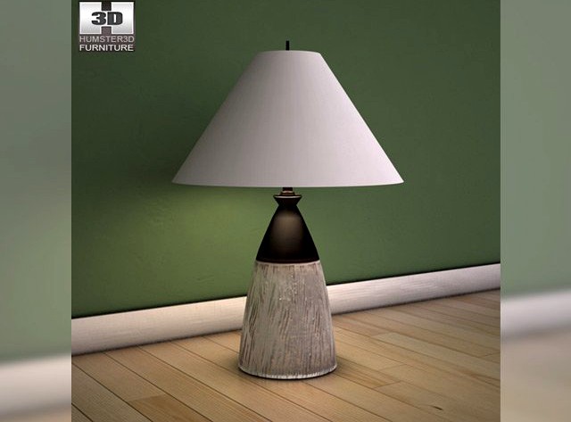 Ashley Camp Huntington Poster Table Lamp 3D Model