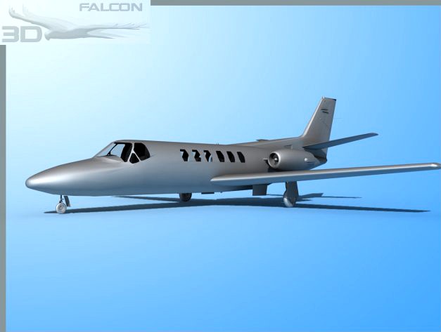 Falcon3D Citation V C560 FBM 3D Model