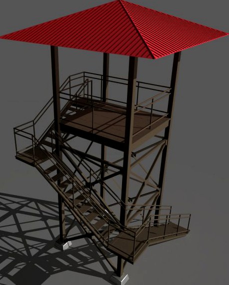 Guard tower 3D Model