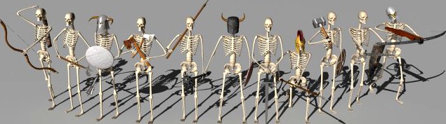 Undead army 3D Model