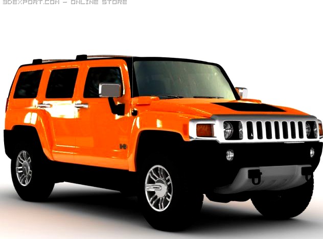 Hummer H3 Alfa 2008 3D Model