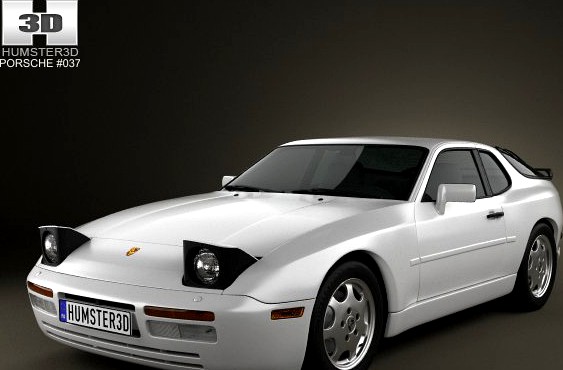 Porsche 944 coupe 1991 3D Model