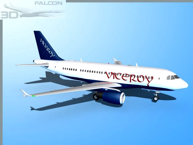 Falcon3D  A319 Viceroy 3D Model