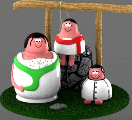 The Yuca Family 3D Model