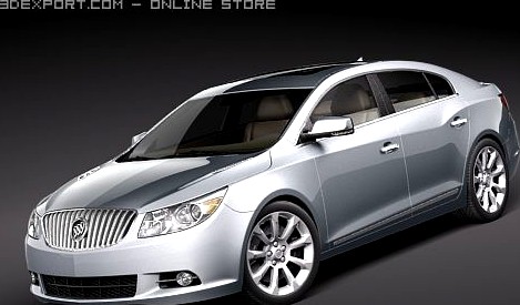 Buick Lacrosse 2010 3D Model