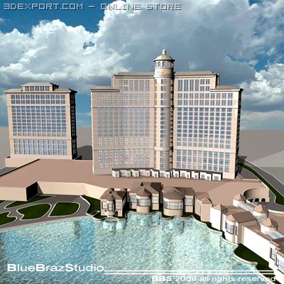 Bellagio Hotel Las Vegas 3D Model