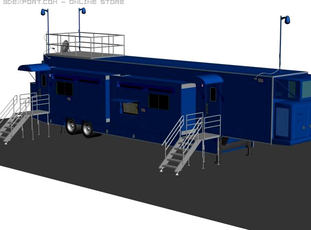 State Police Mobile Command Unit 3D Model