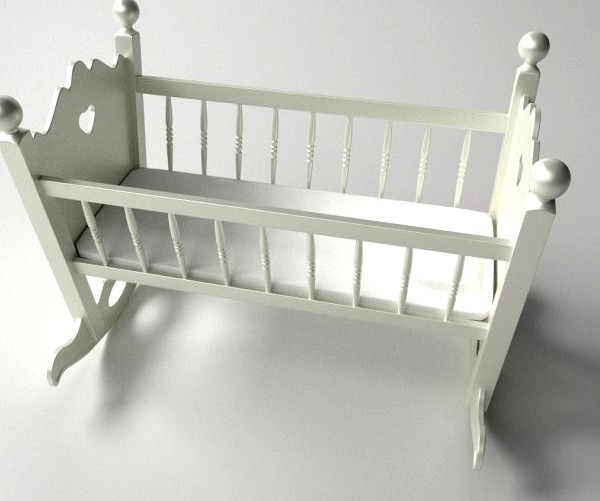 Baby Cradle 3D Model