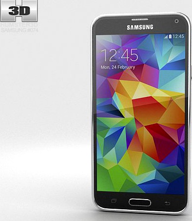 Samsung Galaxy S5 Blue 3D Model