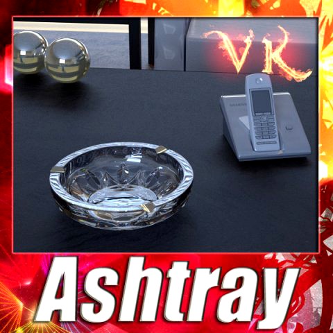 Photorealistic Ashtray High Detail 3D Model