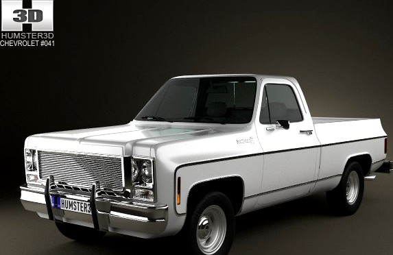 Chevrolet CK Scottsdale SingleCab StandartBed 197 3D Model