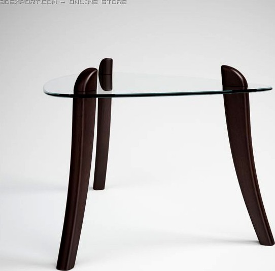 Glass Topped Table 17 3D Model