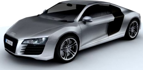 Audi R8 for games and viz 3D Model