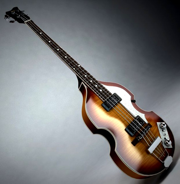 Hofner Violin Bass Guitar 3D Model